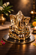 Golden Lord Ganesha Idol Decorative Showpiece